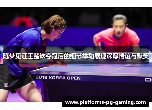 陈梦见证王楚钦夺冠后的细节举动展现深厚情谊与默契